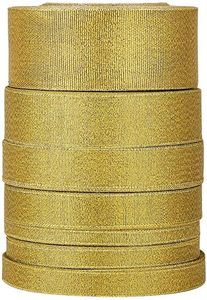 Cintas de Satén de Lujo de Doble Cara con Brillo Metálico Hongxing, Rollos de Cinta <span class=keywords><strong>para</strong></span> Envolver Regalos, <span class=keywords><strong>Manualidades</strong></span>, Costura, Decoración, Decoración Navideña - Product Image 2