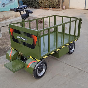 Nieuwste ontwerp elektrische transportkar elektrische vierwielige vlakke wagen rijden op de elektrische vlakke wagen achteruit - Product Image 2