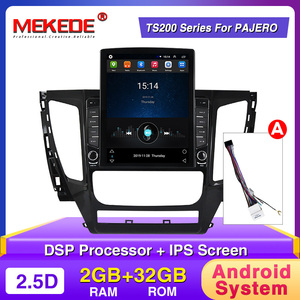 MEKEDE Tesla Android 9 2G + 32G 4 Core <span class=keywords><strong>Car</strong></span> DVD Player Đối Với Mitsubishi Pajero Sport 2016 2018 Đài Phát Thanh Stereo Âm Thanh SWC GPS WIFI BT - Product Image 3