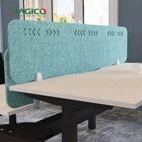 Paravent de bureau acoustique en feutre 100 % PET recyclé, écran d'intimité insonorisant pour bureaux à plan ouvert, projet de bâtiment écologique