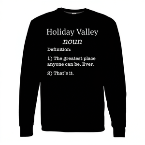 T-shirt à manches longues Holiday Valley, idée cadeau souvenir pour skieurs - Product Image 2