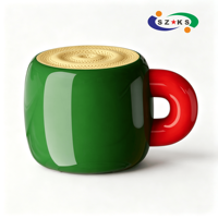 Mini haut-parleur sans fil portable en forme de tasse pour Bluetooth 5.4, son stéréo, volume puissant, basses profondes, en métal, micro intégré, longue autonomie, 5W