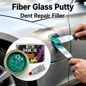 <span class=keywords><strong>Mastic</strong></span> bi-composant vert en fibre de verre polyester pour la réparation des bosses et des dommages de carrosserie automobile - Product Image 1