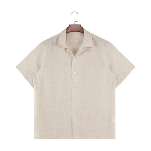 Camicie da <span class=keywords><strong>uomo</strong></span> alla moda di alta qualità colletto sottile traspirante appeso sfumato di <span class=keywords><strong>lino</strong></span> estivo autunno camicie da <span class=keywords><strong>uomo</strong></span> Top - Product Image 5