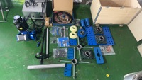 Machine de perçage et de soudage multifonction 2-en-1, rectifieuse de trous portable pour l'entretien des pièces de rechange d'excavatrices