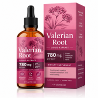 Extrait Liquide de Racine de Valériane Haute Puissance 780mg avec Glycinate de Magnésium et P5P B6 pour le Soutien à la Détente Nocturne – Vente en Gros OEM