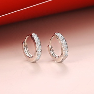 Online Party Fashion Jewellery Women Accessories Cubic Zirconia <strong>Small</strong> Circle Huggie <strong>Hoop</strong> <strong>Earrings</strong> - Product Image 2