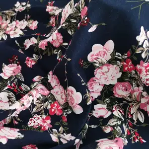 ESSE TEXTILE OE RAYON VISCOSE SPANDEX FLORAL PRINT FABRIC FOR T SHIRT OPEN END TELA