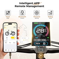 Bicicleta Eléctrica de Montaña para Adultos, Motor Trasero de 1500W, 70km/h, Bicicleta Eléctrica para Nieve y Ciudad con Batería de Litio de 680Wh