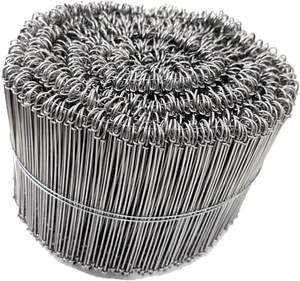 <span class=keywords><strong>16</strong></span> <span class=keywords><strong>calibre</strong></span> <span class=keywords><strong>galvanizado</strong></span> 1000 piezas 6 pulgadas plata construcción esgrima alambre rollo 1000 piezas 6 pulgadas doble bucle Alambre de hierro alambre - Product Image 1