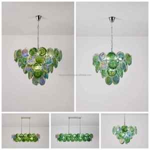 Sang Trọng Hiện Đại Vòng Đa-Đầy Màu Sắc Murano Kính Màu Treo Ánh Sáng Mặt Dây Chuyền Ánh Sáng Trần Đèn Chùm Đèn Cho Trang Trí Nội Thất - Product Image 4