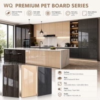 Panneau de contreplaqué mélaminé hydrofuge 1220*2440*12mm 15mm 18mm avec face en PET et panneau MDF mélaminé
