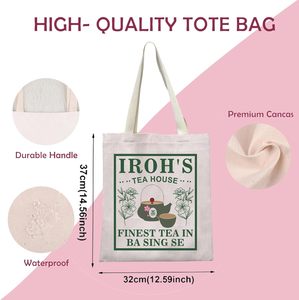 Sac fourre-tout Gzrlyf Uncle <span class=keywords><strong>Iroh</strong></span> Tea, sac de shopping à thème Jasminee Dragon, cadeau pour les fans de films d'animation - Product Image 5