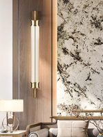 Bee Tide Lamp Gallery Nouvelle Applique Murale Longue LED de Luxe de Style Chinois pour Salons, Hôtels, Villas en duplex, Clubs, Couloirs