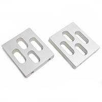 High-volume Grinding CNC Machining Aluminum Silver Anodize Complex Shape Shiny Polish Advanced Surface Treatments
