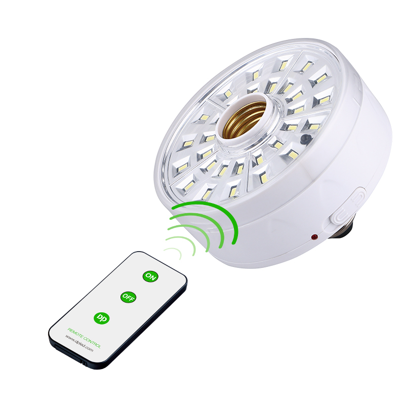 Portable LED Rechargeable Ceiling Lamp with E27/B22 Socket Easy Installation 1600mAh Battery Bulb Lantern
