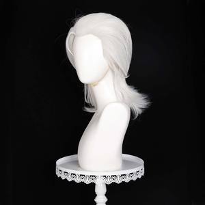 Peluca de Pelo Sintético Resistente al Calor, Color Blanco Plateado, para Cosplay de Anime, BE HERO X Cos Hero X GHOSTBLADE the JOHNNIES, AOKG-222 - Product Image 2