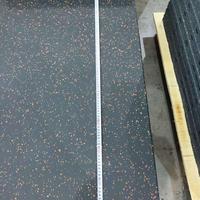 Tapis en caoutchouc insonorisant pour salle de sport, revêtement de sol anti-vibration pour musculation et studio