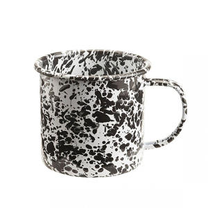 Non toxique alimentaire sûr galaxie couleur personnalisé émail vaisselle métal acier Camping extérieur café émaillé tasse tasse - Product Image 3