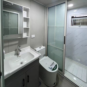 ตู้คอนเทนเนอร์แบบพกพา ขยายได้ ขนาดสั่งทำได้ ผนังฉนวน สำหรับสำนักงานชั่วคราว ไซต์ก่อสร้าง ประกอบง่าย รวดเร็ว - Product Image 6