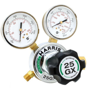 Regulador de Presión Multifuncional para Harris 25GX, Manómetro para Oxígeno, Acetileno, Argón, Nitrógeno, Dióxido de Carbono y Helio - Product Image 1