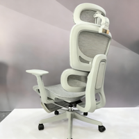 Vente en gros Chaise d'ordinateur en maille noire confortable et durable Chaise de bureau ergonomique avec soutien lombaire