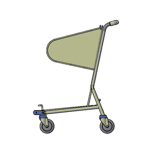 Carrito de equipaje de alta calidad con estructura metálica para pasajeros en aeropuertos y estaciones. - Product Image 2