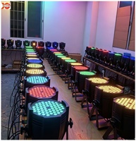 Lot de 54 projecteurs LED PAR RGB 3W professionnels pour scène, éclairage de fond pour bars, KTV, boîtes de nuit, mariages, spectacles, trois couleurs