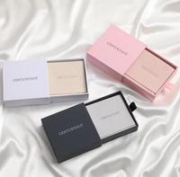 Boîte à bijoux portable de luxe en carton rigide avec logo personnalisé, tiroir coulissant, étui pour collier, chaîne, bague, cadeau de Noël haut de gamme