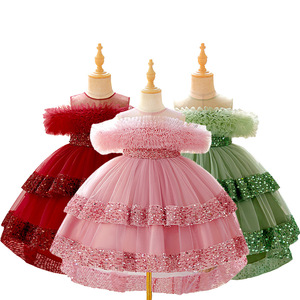 Vestido de Fiesta de Princesa con Flores para Niñas MQATZ, Vestido de Verano de Gasa con Encaje, Técnica de Crochet, Hasta la Rodilla, para Niñas de <span class=keywords><strong>4</strong></span> a 8 Años - Product Image 1