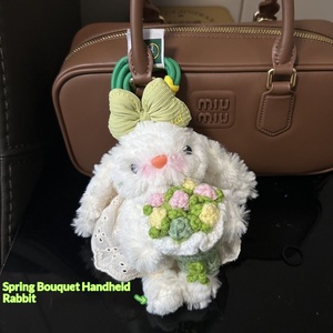 Peluche Coniglio con Orecchie Pendenti, Simpatico Giocattolo, Set Regalo di Compleanno, Bambola, Portachiavi, Ciondolo per Borsa - Product Image 2