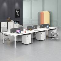 Poste de travail informatique modulaire pour bureau, bureau de direction personnalisé pour projet en espace ouvert