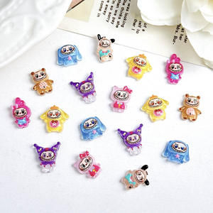 Dijes Decorativos de Resina Pintados a Mano con Diseño de Dibujos Animados Marinos, Adornos Pequeños para Uñas, Manualidades - Product Image 4