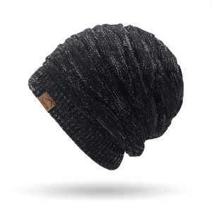 Winter Hat And Scarf Set For Men Women Knitted Acrylic Wool With Fleece Lining Warm Cycling Hat Neck Protector 56-58Cm - Product Image 2