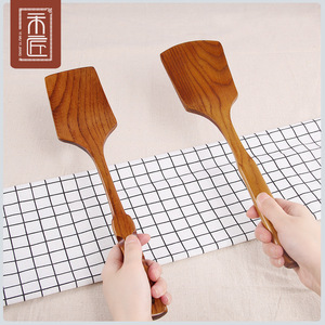 Espátula de cocina de madera con mango largo, apta para horno, solo lavar a mano, para sartenes antiadherentes, woks, salteados, uso doméstico - Product Image 3