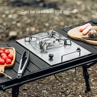 Table pliante tactique en aluminium IGT pour l'extérieur Table à oeufs portable réglable pour salle de sport et barbecue Table à manger multifonctionnelle pour pique-nique