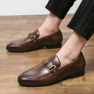 Chaussures habillées pour hommes de haute qualité, mocassins Shadow en cuir verni, chaussures de luxe à enfiler, chaussures de mariage, style Oxford pour hommes - Product Image 6