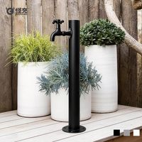 Robinet de jardin extérieur en acier inoxydable 304, entièrement en cuivre, vertical, antigel, pour cour, style antique