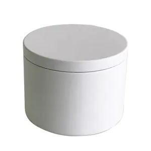 8oz Matte black candle jar aromatherapy container small tea pot white iron can storage iron box