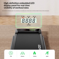Tapis roulant compact électrique M7 pour la maison, entièrement pliable, moteur 3,0 HP, écran LCD, vitesse réglable, amortissement des chocs