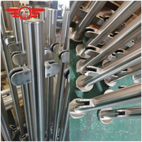 Poteau de balustrade en acier inoxydable avec panneau en verre