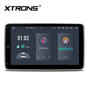 XTRONS 10.1 "Écran de voiture QLED rotatif Android Universel Single Din Autoradio Carplay Android Auto 4G LTE Autoradio
