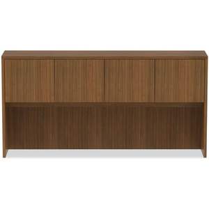 Alera Valencia Series - Mueble moderno de nogal con puertas, 4 compartimentos, 70,63 ancho x 15 profundo x 35,38 alto, organizador de escritorio y cajones - Product Image 3