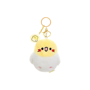 Ensemble de porte-clés en peluche d'oiseaux couineurs colorés, collection de breloques de sac <span class=keywords><strong>perroquet</strong></span> Kawaii, cadeau - Product Image 2