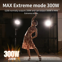 ZHIYUN MOLUS G200 300W Photographie Professionnelle 2700K-6500K LED Vidéo Lumière APP Contrôle Caméra Lumière Studio Photo Lampe