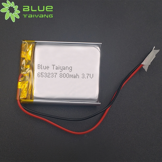 653237 800mah 3.7V Li Battery Lipo Li-Ion Battery Cells 800mah Lithium Battery