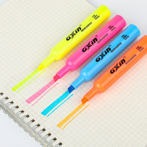 Gxin G-333-4 4 cái/bộ màu sắc tươi sáng <span class=keywords><strong>Highlighter</strong></span> bút tốt ban dòng tip <span class=keywords><strong>fax</strong></span> bản sao giấy huỳnh quang bút với nắp - Product Image 4