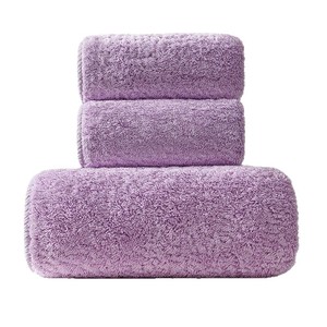 Ensemble de serviettes en coton longues fibres 100% coton 38x38cm 38x74cm 70x140cm Couleur unie Serviettes de bain pour la maison Douces pour la peau Durables - Product Image 2
