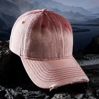 Gorra de Béisbol Vaquera con Orificios y Degradado Personalizada con Logotipo, Gorra Casual para Protección Solar para Hombres y Mujeres