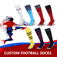 Chaussettes antidérapantes de Football, 2022 coton, chaussettes longues à rayures, nouvelle collection